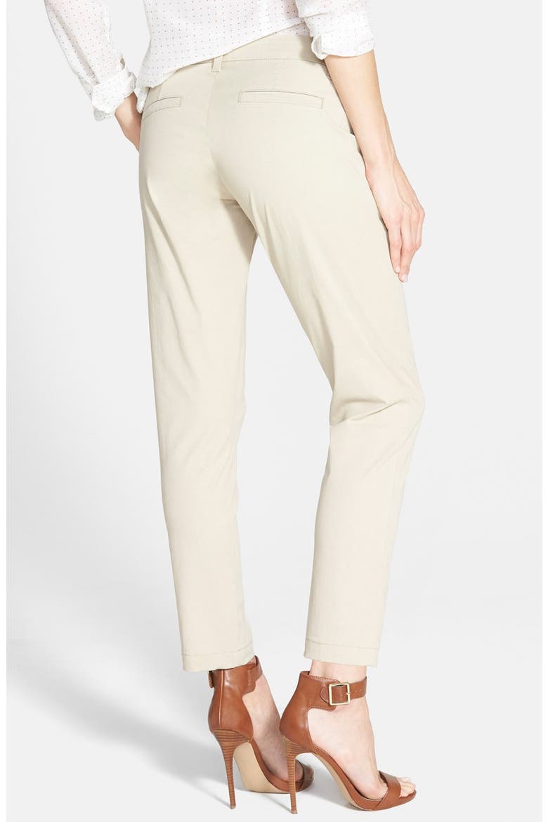 'Catherine' Slim Ankle Trousers, Alternate, color, KHAKI