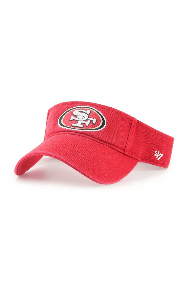Men's '47 Scarlet San Francisco 49ers Clean Up Visor, Main, color, Scarlet