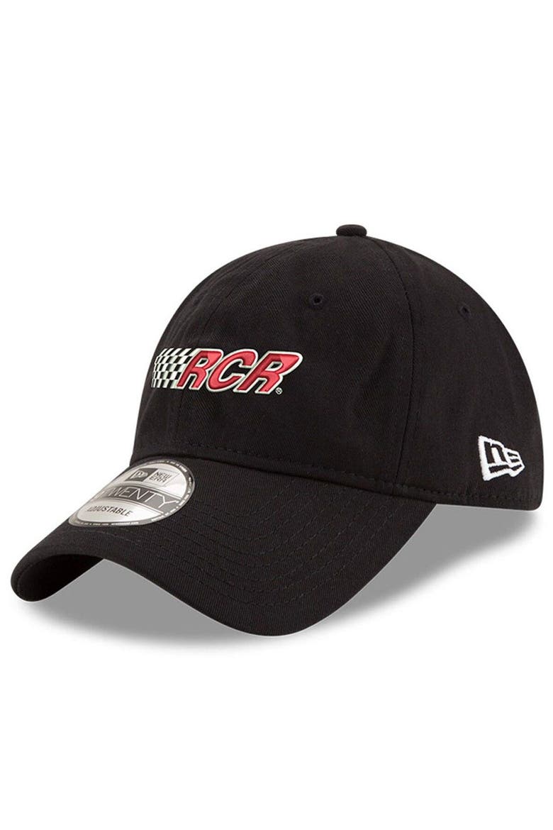 Men's New Era Black Richard Childress Racing Enzyme Washed 9TWENTY Adjustable Hat, Main, color, Black