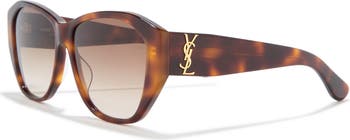 56mm Gradient Square Sunglasses