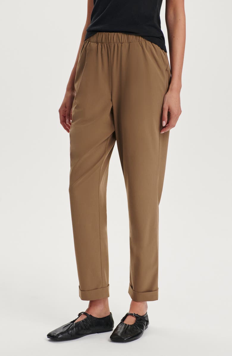 Varley Alana Slim Tapered Crop Pants, Alternate, color, Taupe Stone