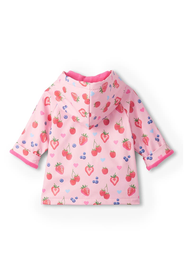Kids' Summer Berries Rain Jacket, Alternate, color, PINK