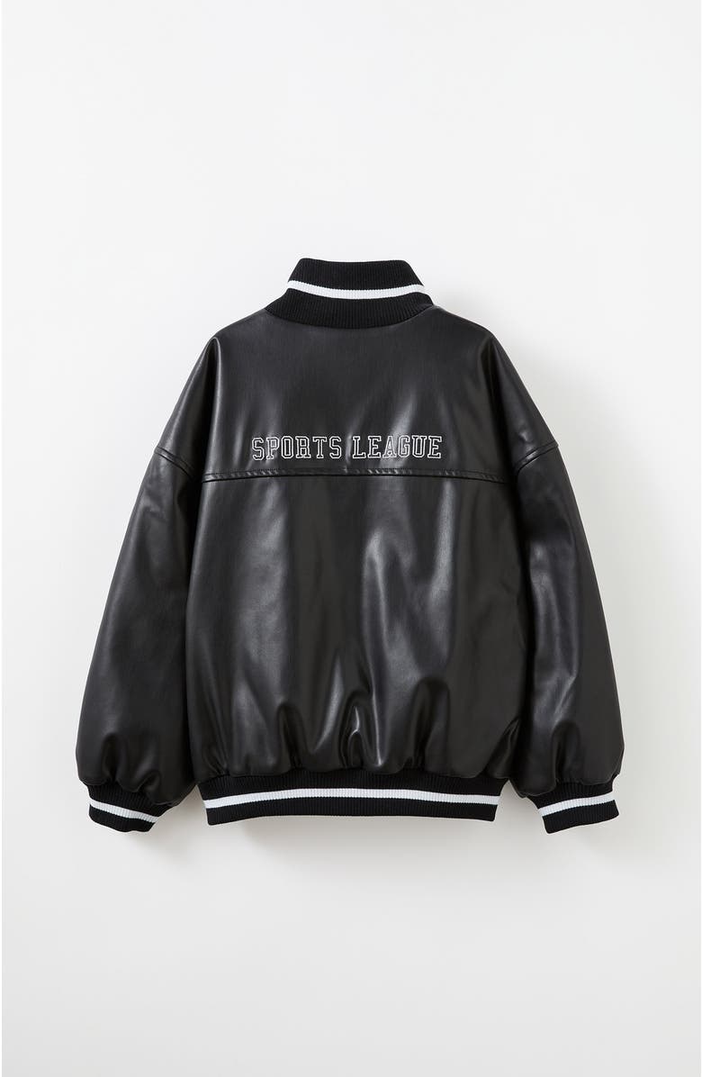 Cotton On Kids Kid's Harry Faux Leather Bomber Jacket, Alternate, color, 