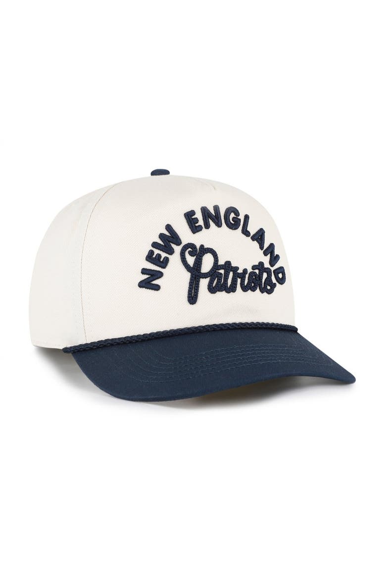 Women's '47 Natural New England Patriots Rope Script Hitch Adjustable Hat, Alternate, color, Natural