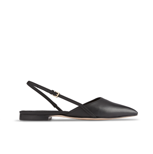 Neil J. Rodgers Hannah Flat In Black Nappa