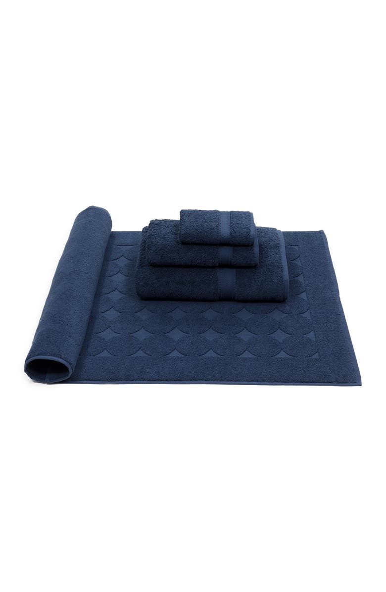 Linum Home Textiles Sinemis Terry 4-Piece Towel Set - Navy, Main, color, Navy