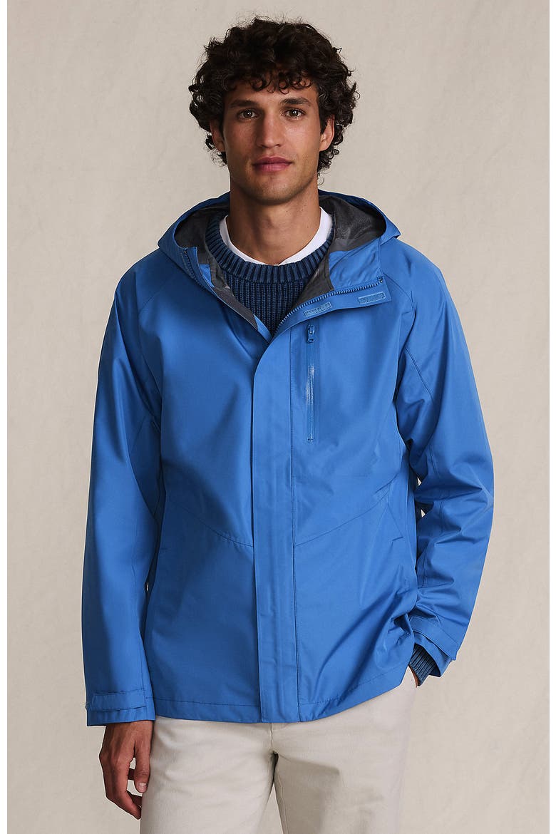 Waterproof Rain Jacket, Main, color, Muted Cobalt Blue