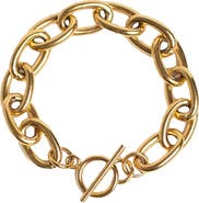 Outofoffice Chunky Round Gold Chain Bracelet