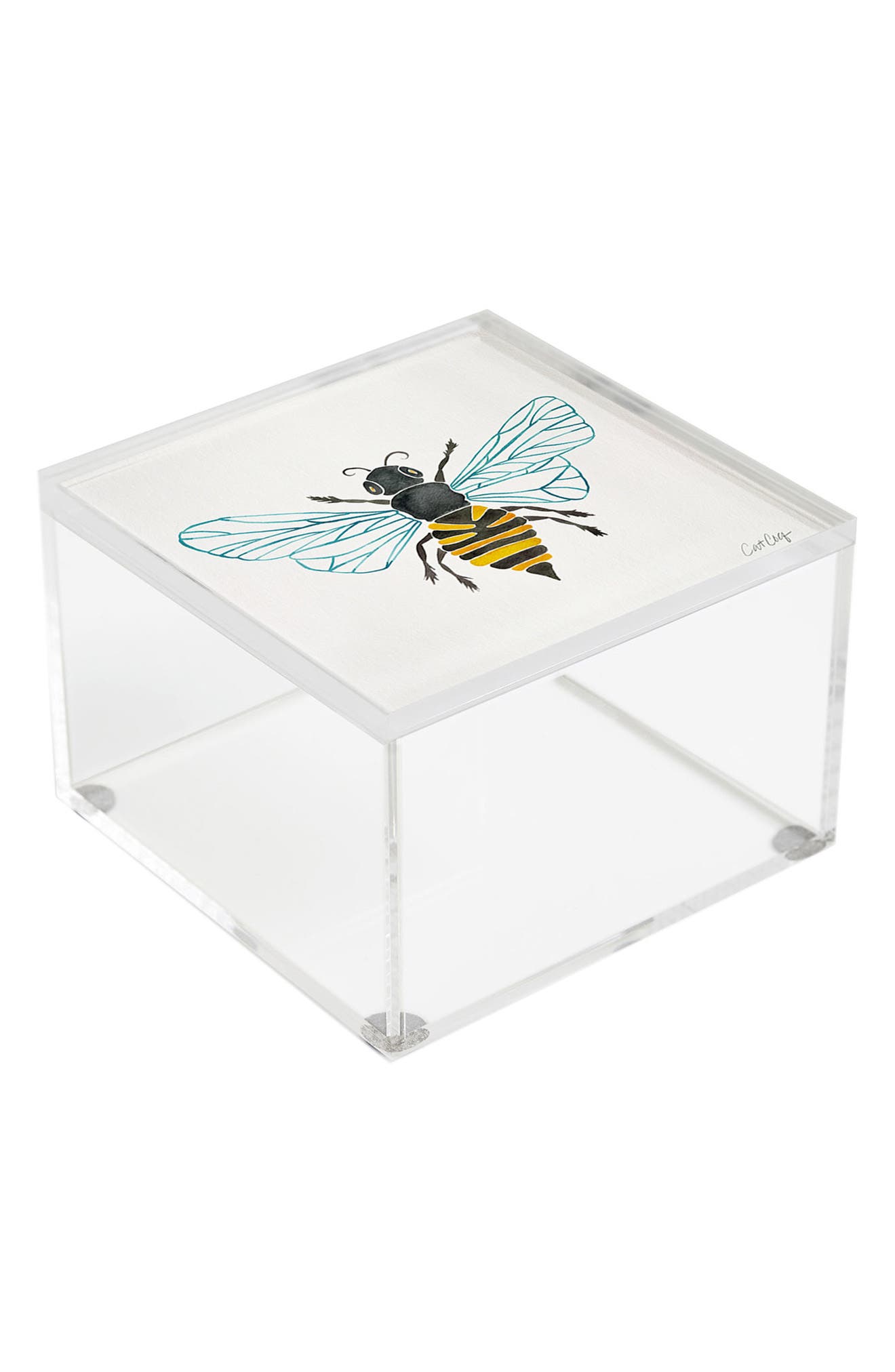 Deny Designs Cat Coquillette Honey Bee Acrylic Box | Nordstromrack