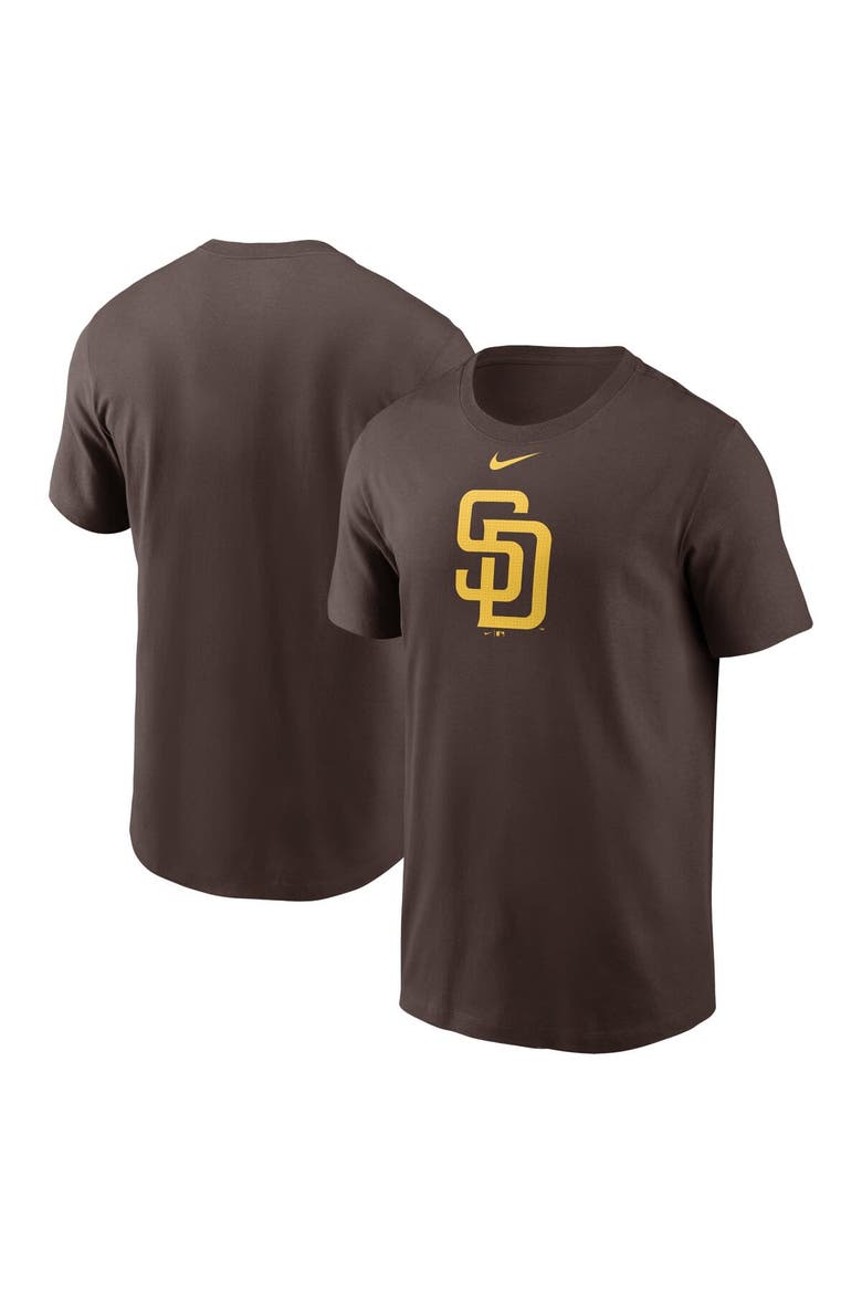 Men's Nike Brown San Diego Padres Fuse Logo T-Shirt, Alternate, color, Brown