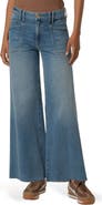 KUT from the Kloth Meg High Waist Raw Hem Wide Leg Jeans