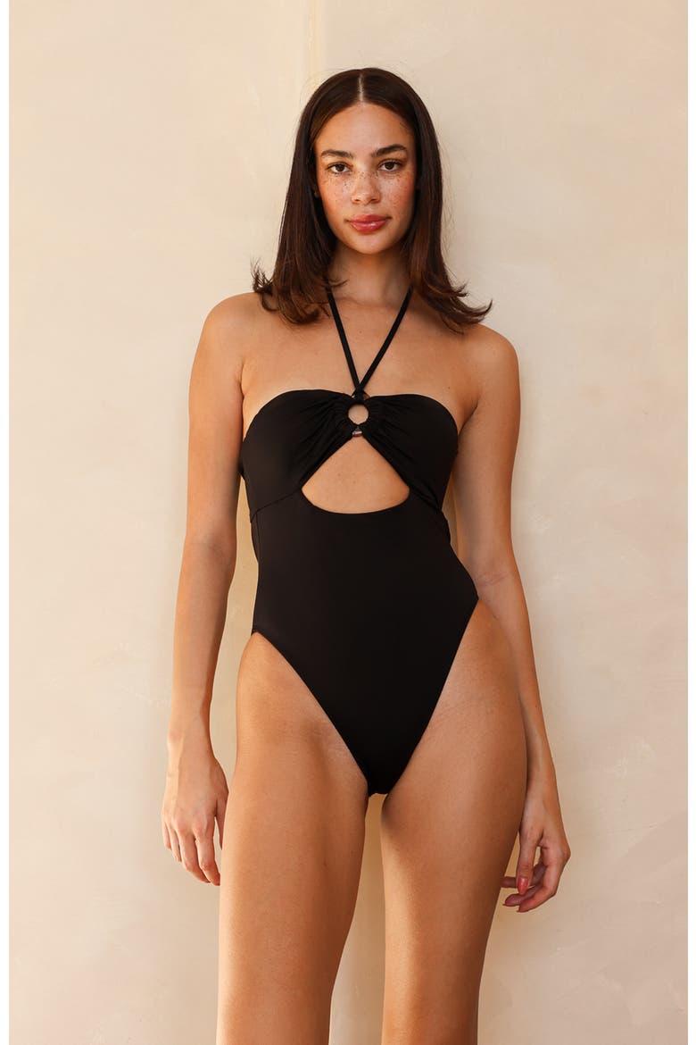 Wave Rider Adjustable Tie One Piece, Main, color, Black