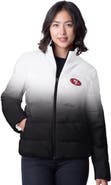 G-III 4HER BY CARL BANKS Women's G-III 4Her by Carl Banks Black San Francisco 49ers Overtime Ombre Full-Zip Puffer Jacket