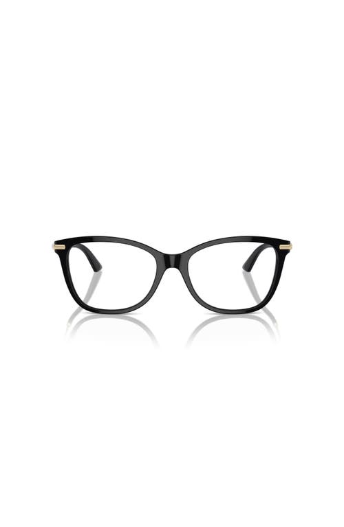 Jimmy Choo 54mm Rectangle Optical Glasses In Black