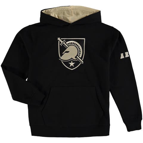 Youth Black Army Black Knights Big Logo Pullover Hoodie