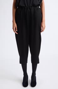 Comme des Garçons Comme des Garçons Wool Doeskin Elastic Waist Crop Pants