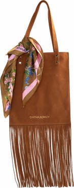 Cynthia Rowley Felicity Fringe Suede Tote