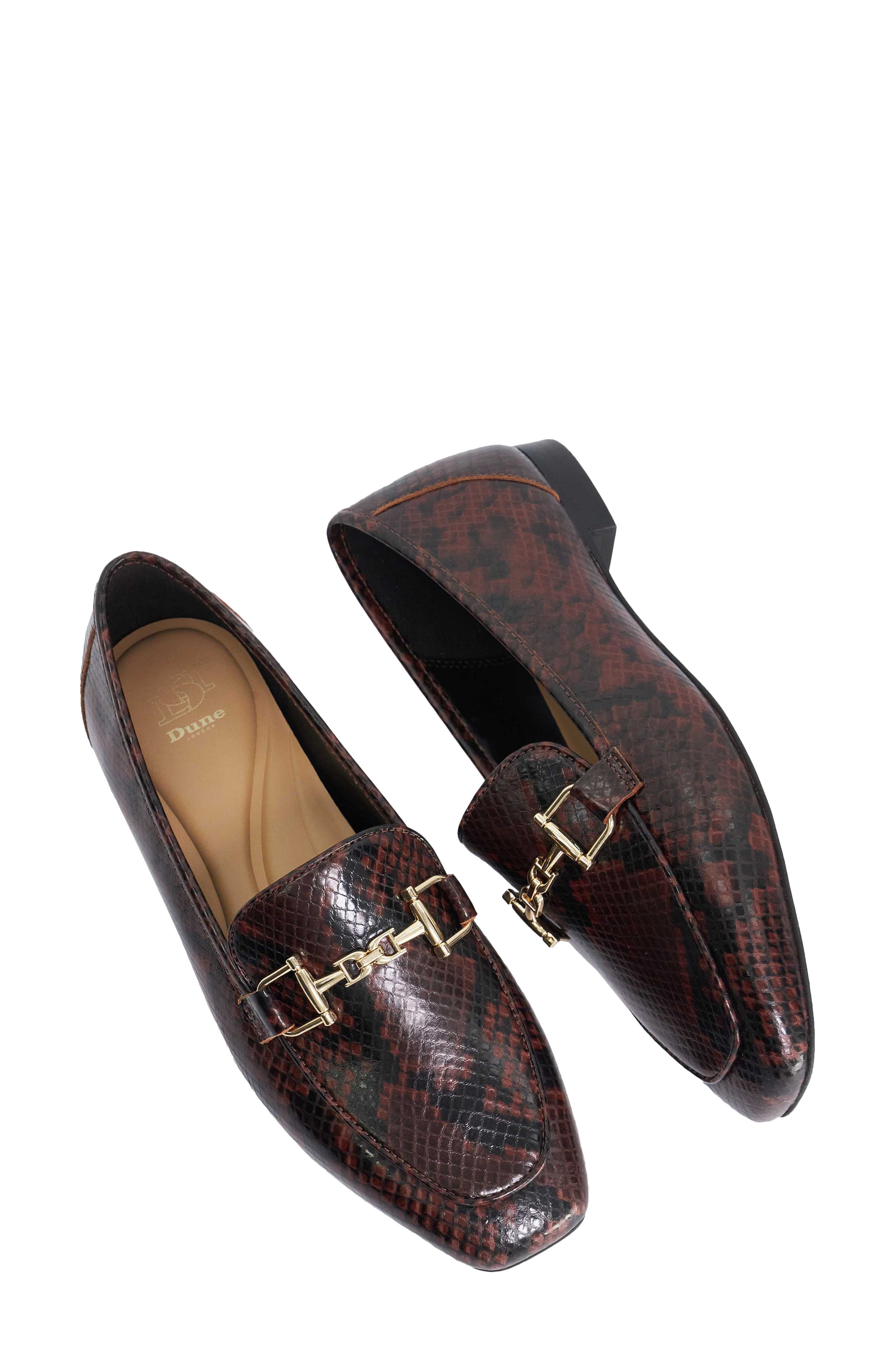 Grained Bit Loafer, Alternate, color, BROWN