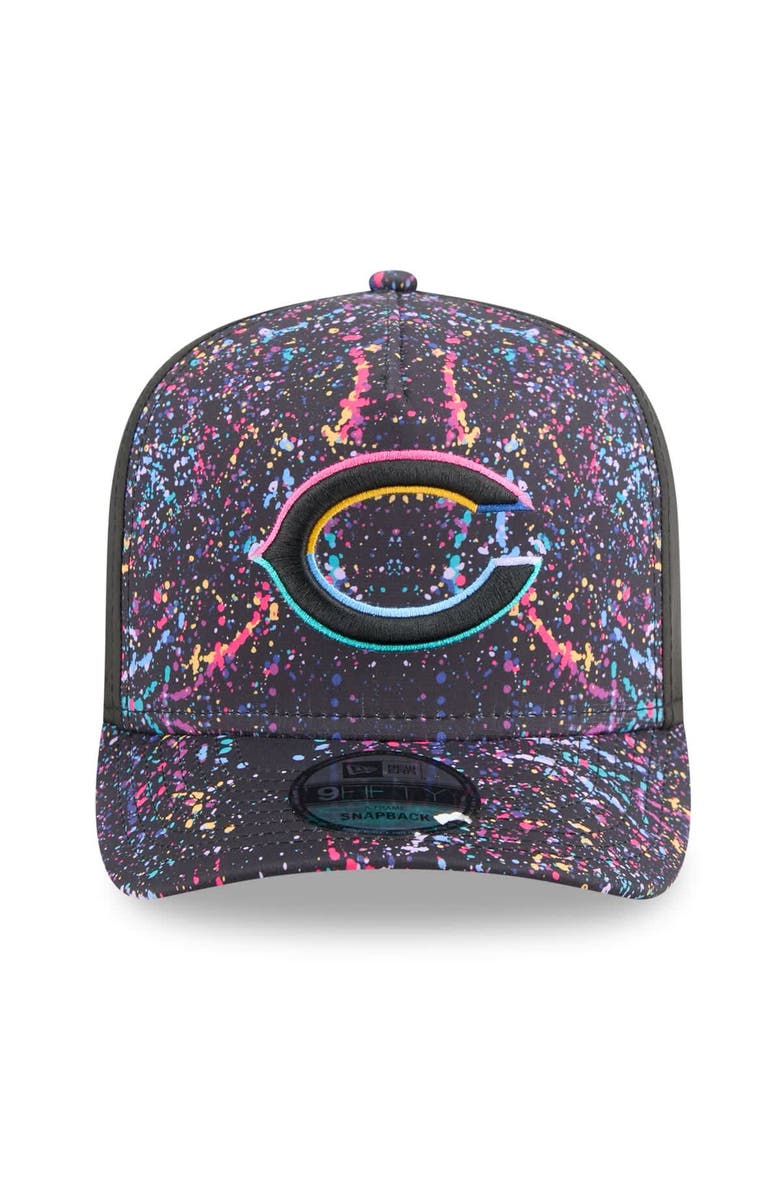 New Era Men's New Era Black Chicago Bears 2025 NFL Crucial Catch A-Frame 9FIFTY Snapback Hat, Alternate, color, Black