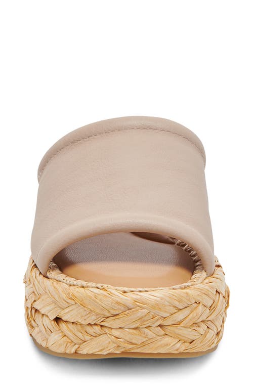 Dolce Vita Chavi Platform Slide Sandal In Sand Leather