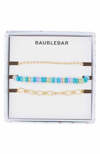 Arm Party Set of 3 Beaded & Chain Bracelets