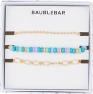 BaubleBar Arm Party Set of 3 Beaded & Chain Bracelets