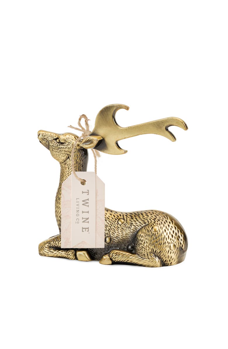 TWINE Gilded Deer Bottle Opener, Alternate, color, Gold