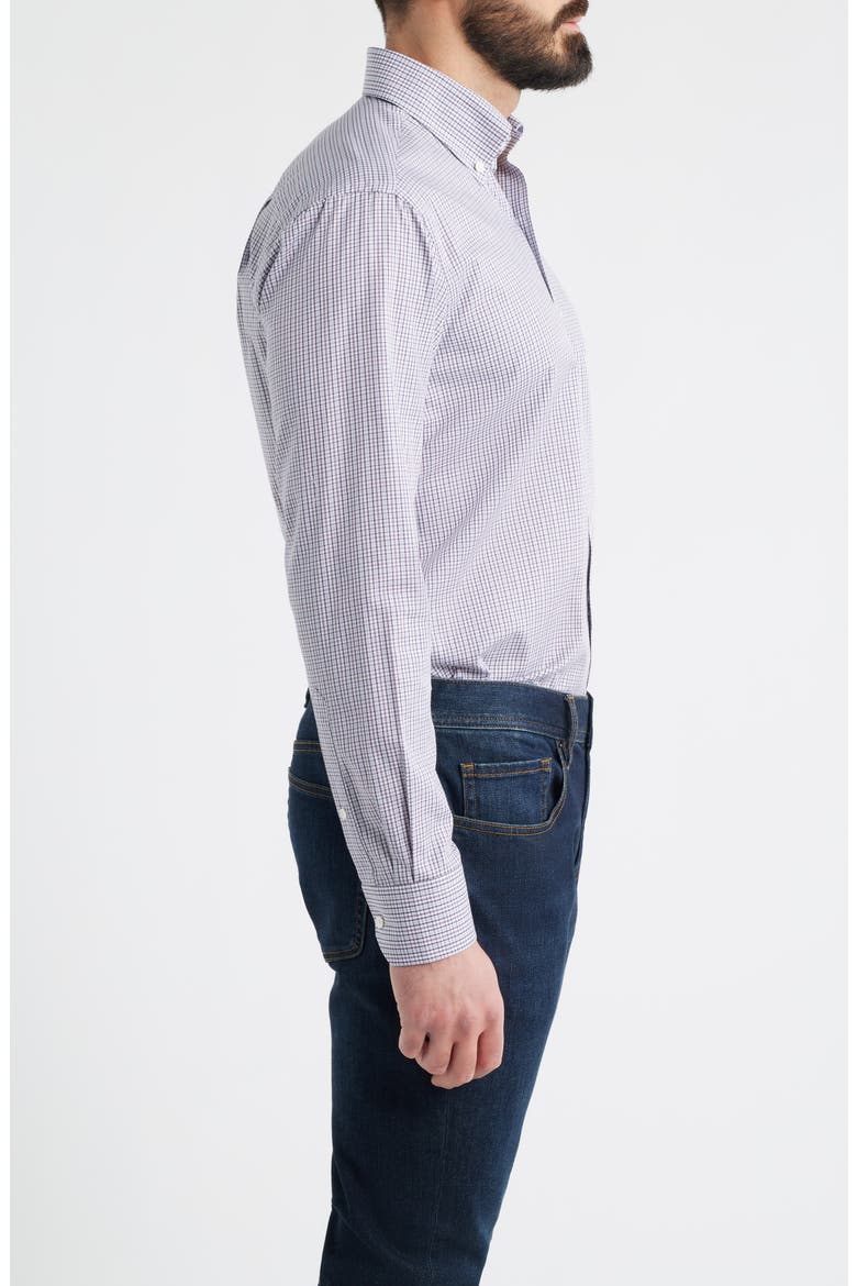 Crown Crafted Marco Cotton Button-Up Shirt, Alternate, color, PURPLE FIG