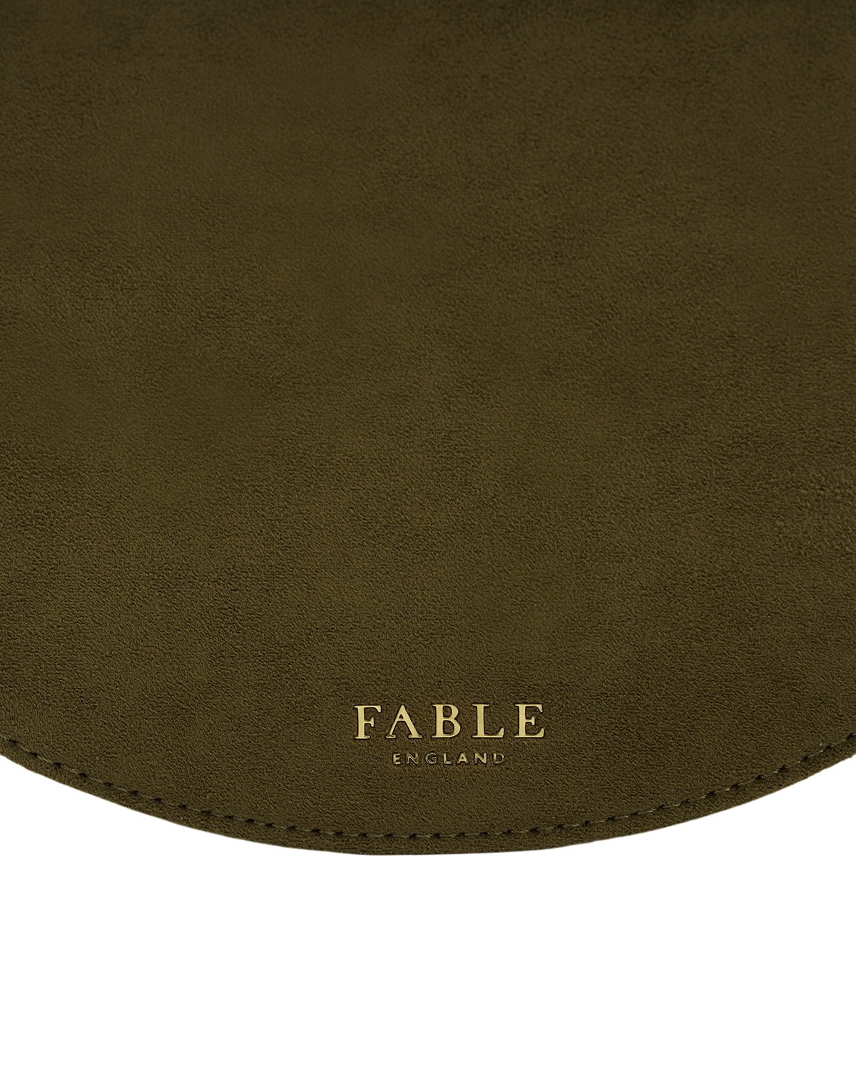 Charlotte Meadow Scene Embroidered Faux Suede Saddle Purse, Alternate, color, Khaki