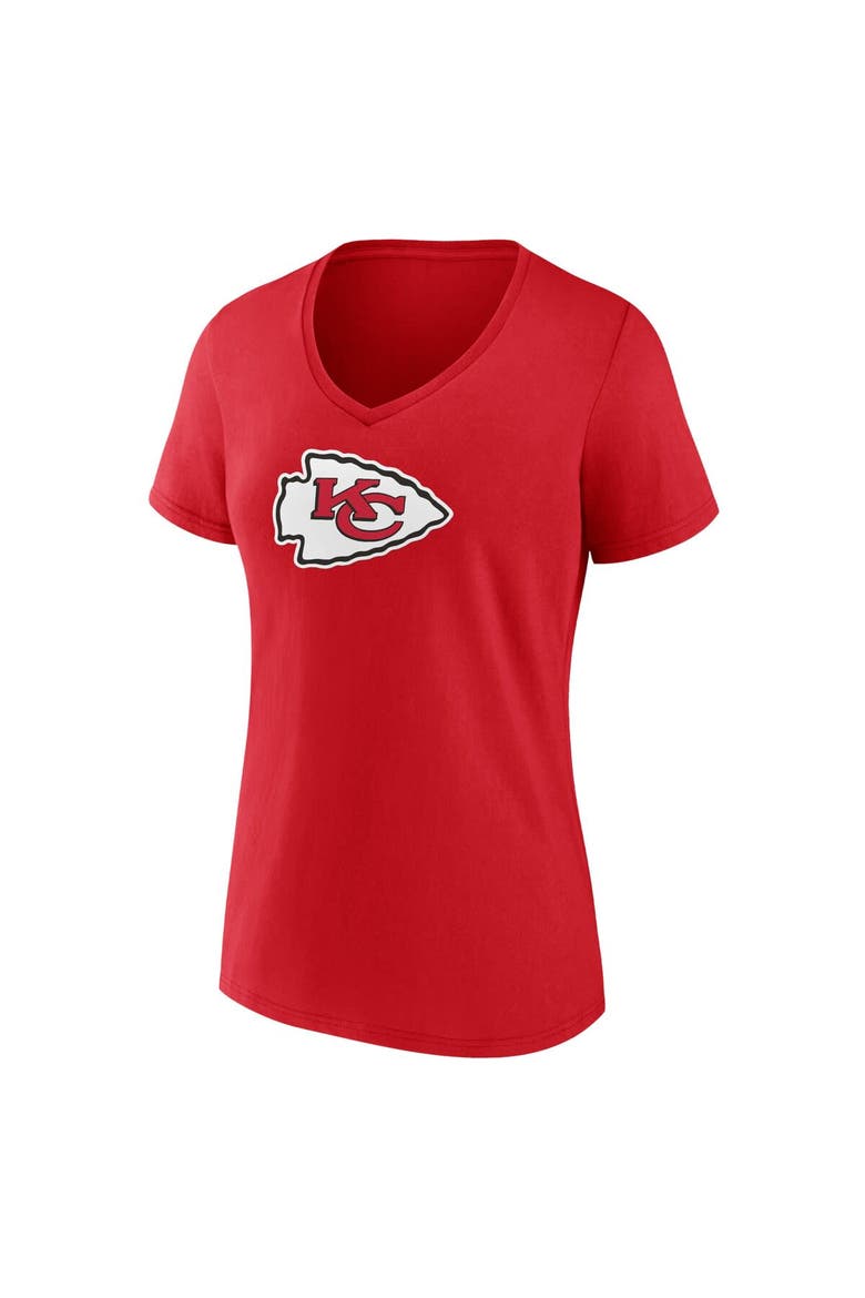 Women's Fanatics Branded Red Kansas City Chiefs Mother's Day V-Neck T-Shirt, Alternate, color, Red