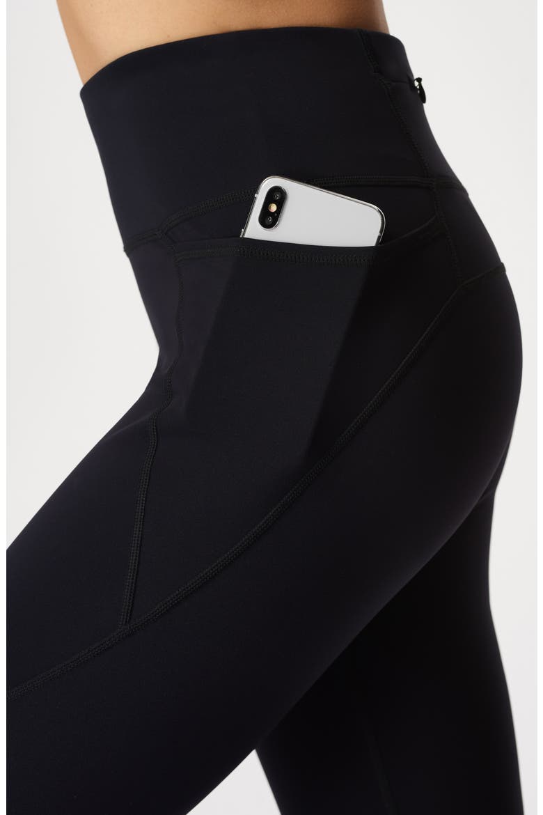 Power 7/8 Workout Pocket Leggings, Alternate, color, BLACK