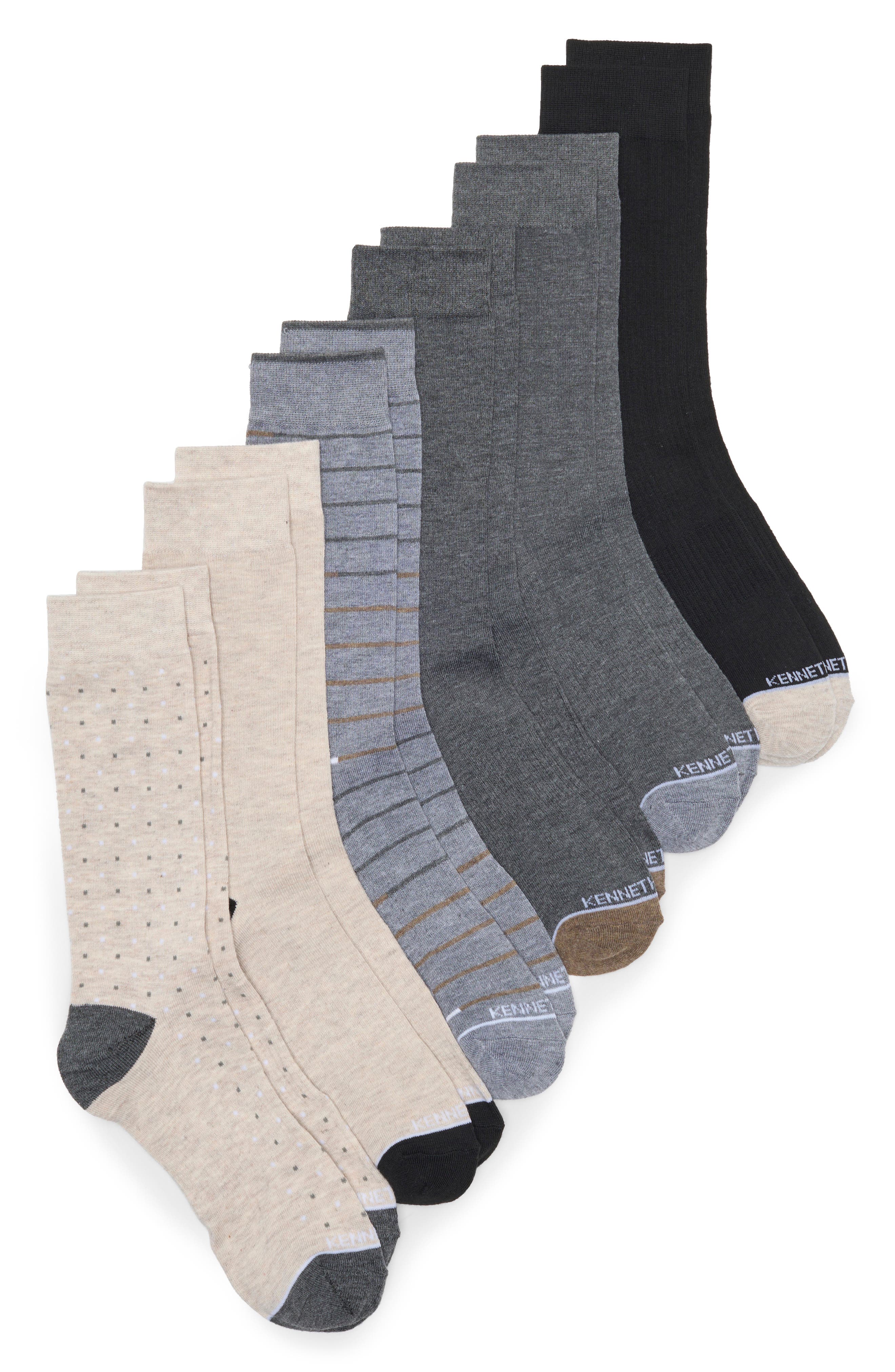Dot & Stripe 6-Pack Crew Socks