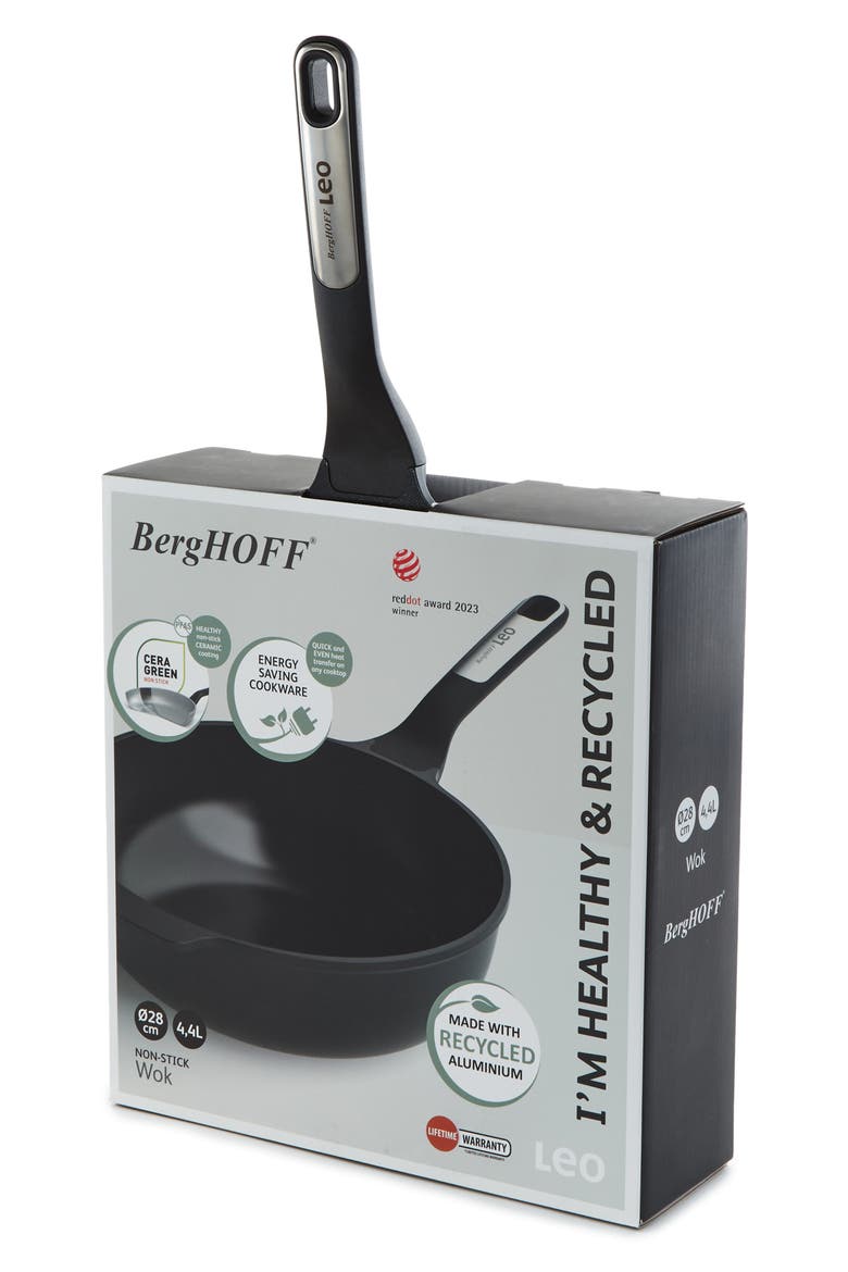 Leo Phantom Wok Pan, Alternate, color, BLACK