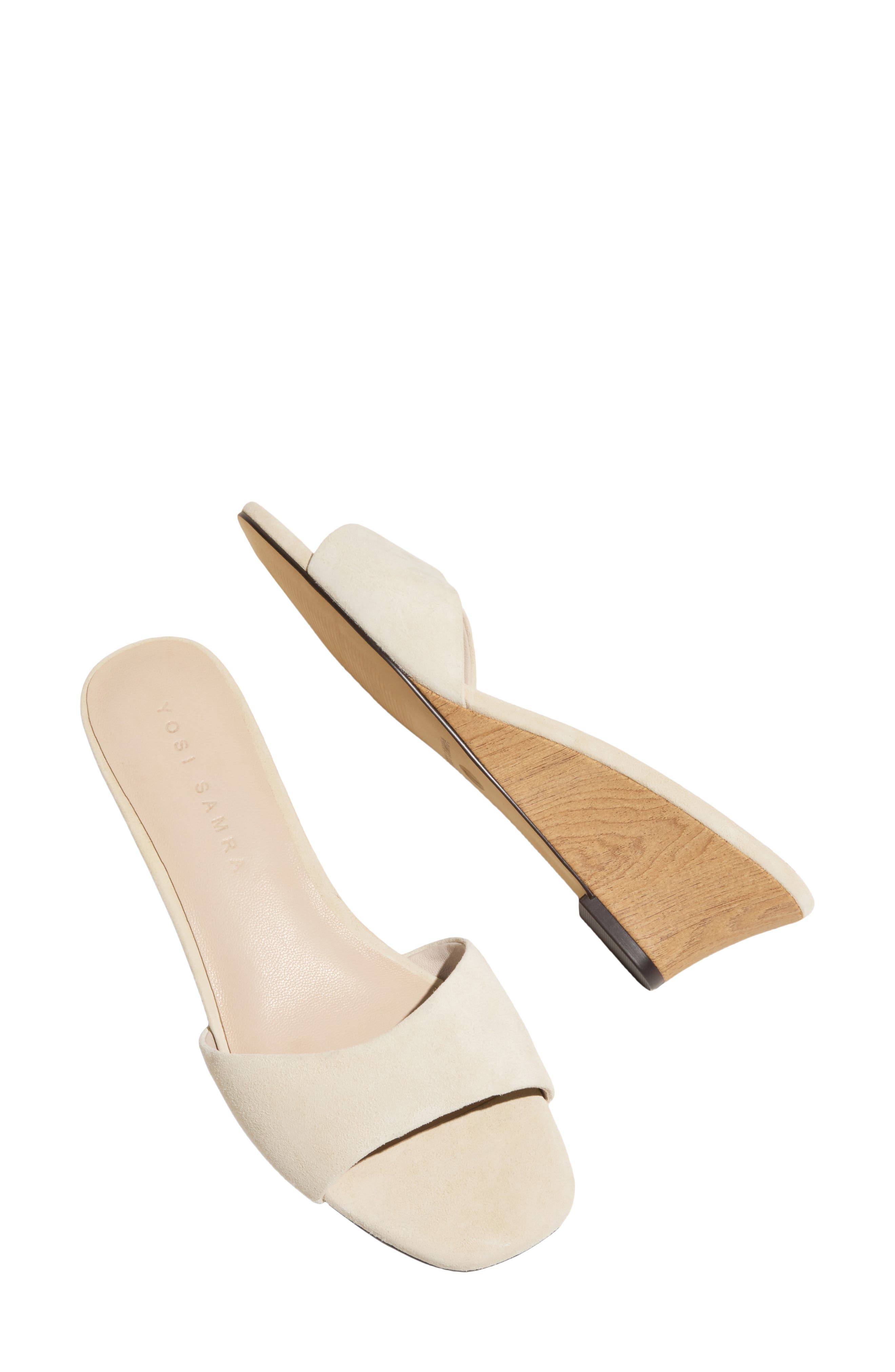 Jada Wedge Slide Sandal, Alternate, color, CREAM