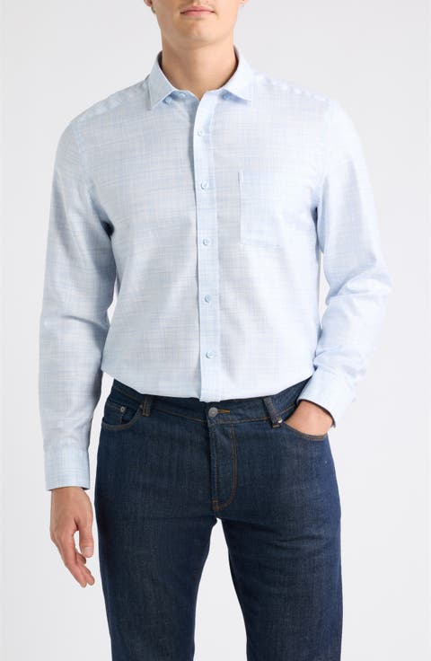 Ovation Non-Iron Cotton Button-Up Shirt