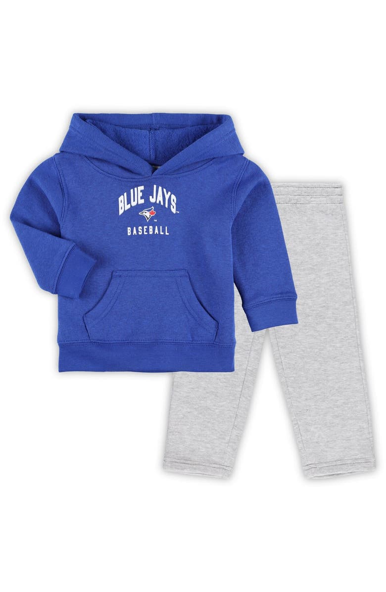 Outerstuff Infant Royal/Heather Gray Toronto Blue Jays Play by Play Pullover Hoodie & Pants Set, Main, color, 