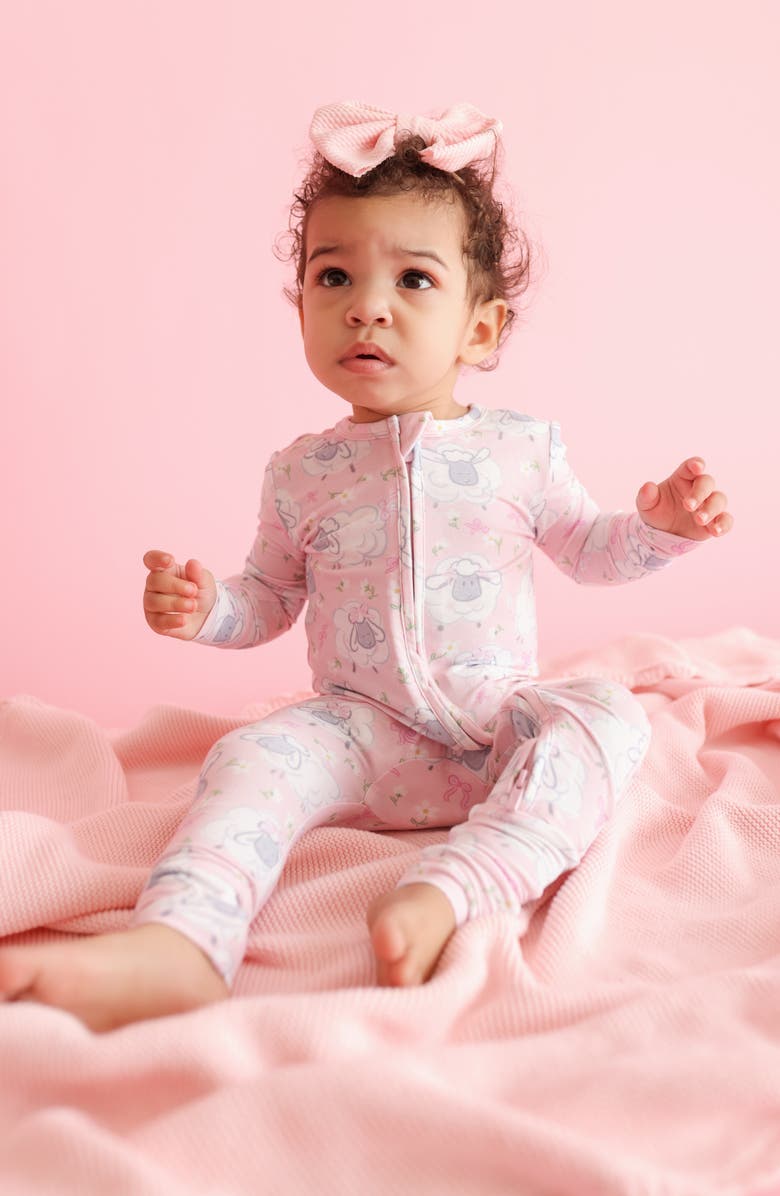 Posh Peanut Paula Convertible Zip Footie, Alternate, color, Pink