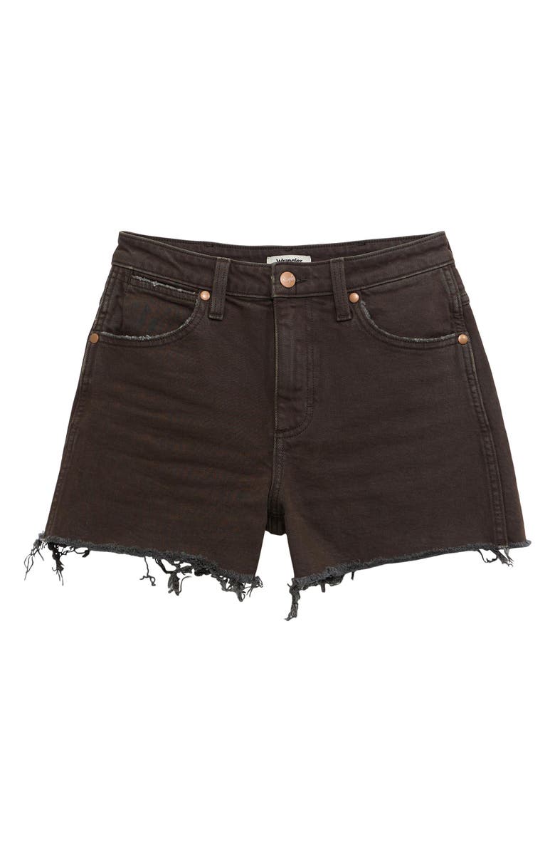 Wrangler Western Cutoff Denim Shorts, Alternate, color, 