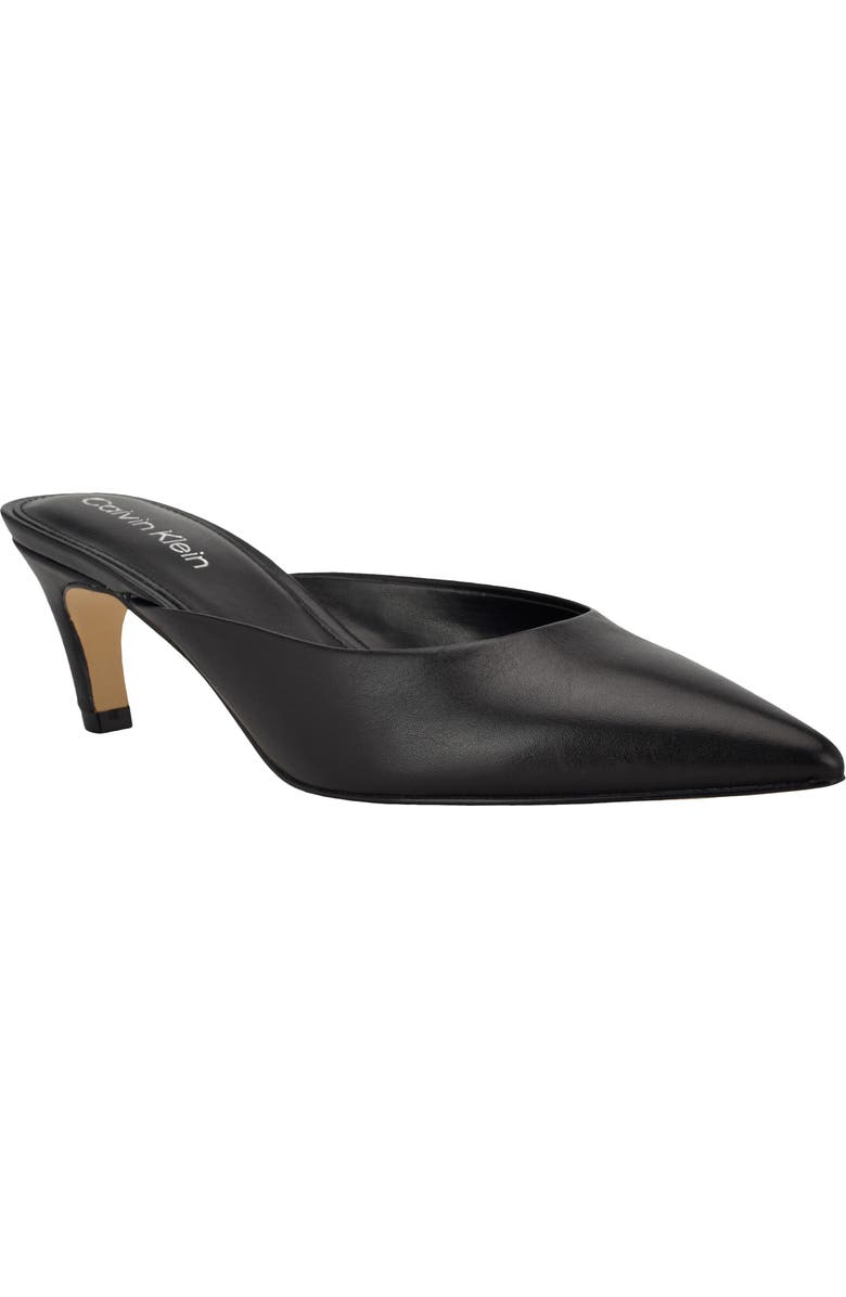 Calvin Klein Kalyn Pointed Toe Kitten Heel Mule, Main, color,