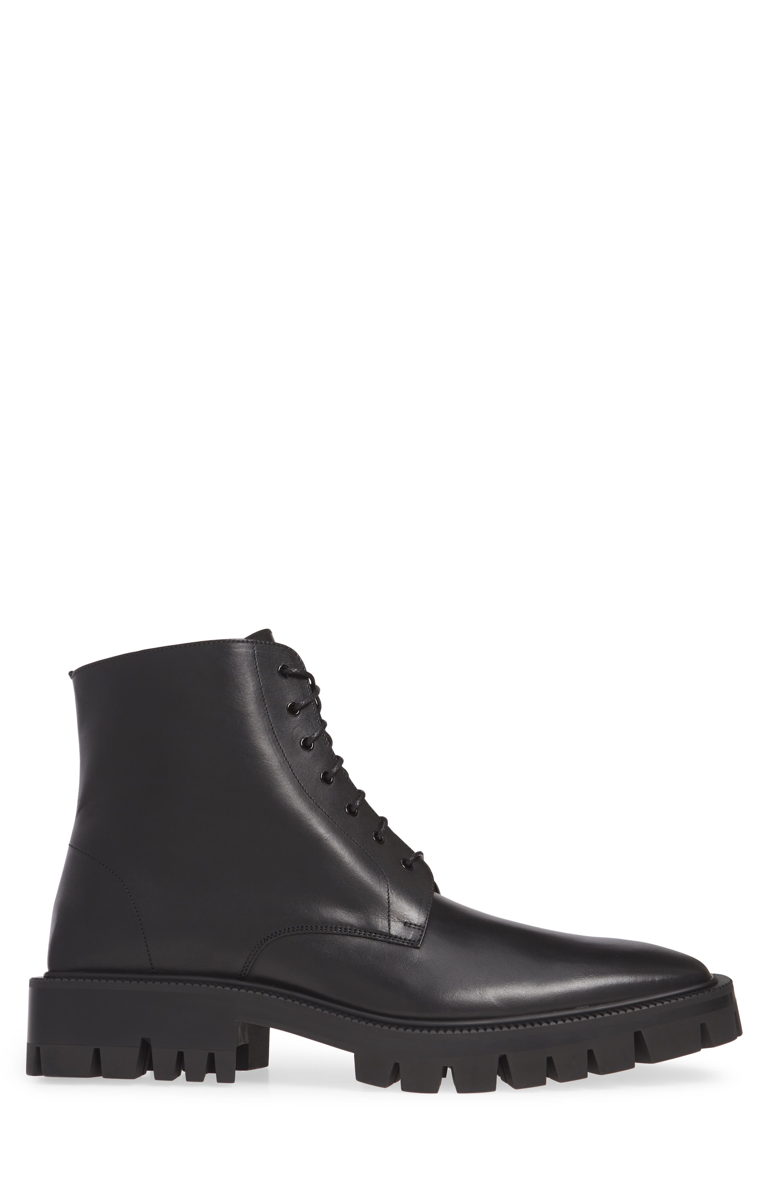 Balenciaga Lugged Combat Boot, Alternate, color, 