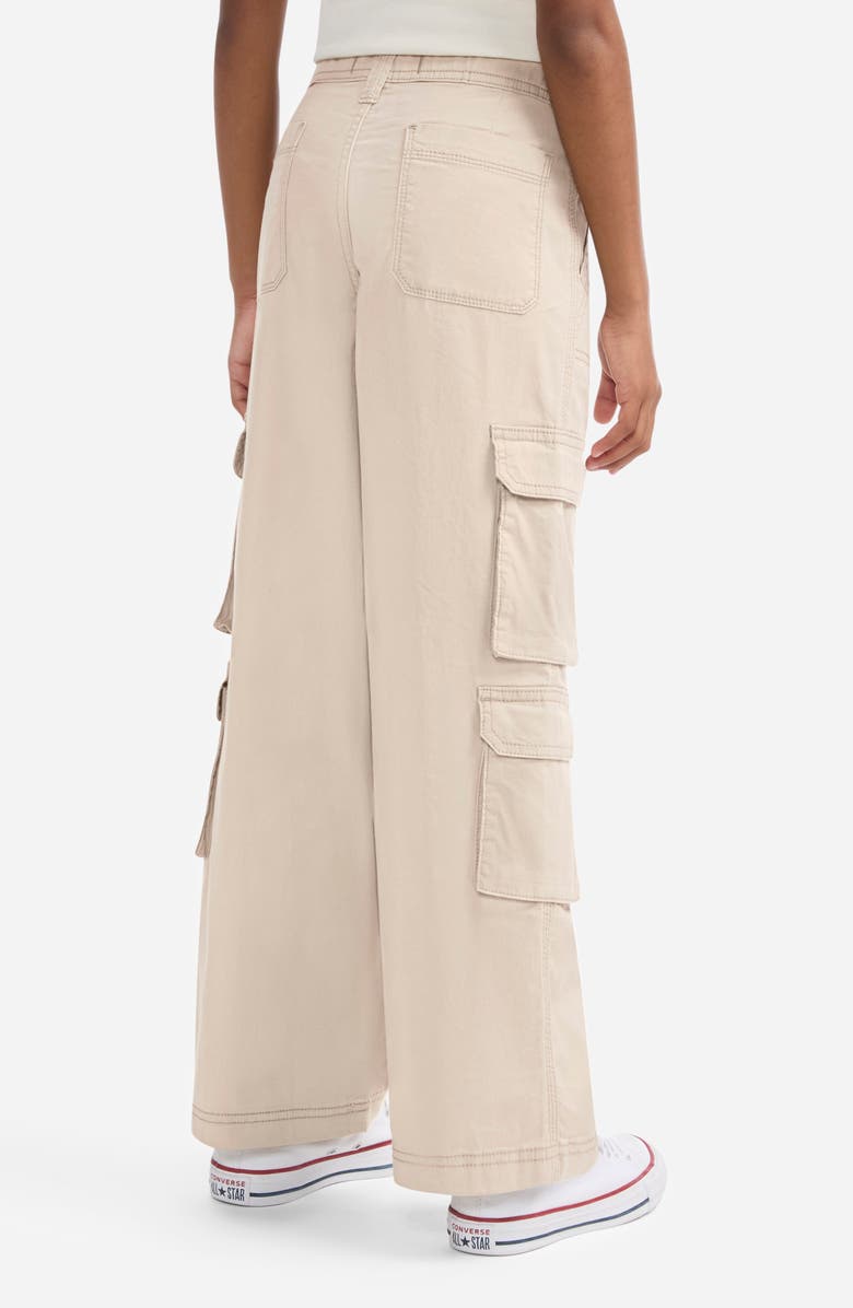 abercrombie kids Kids' Utility Cargo Pocket Cotton Pants, Alternate, color, Simply Taupe