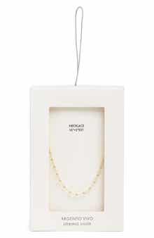 Argento Vivo Sterling Silver All Around Bead Chain Necklace