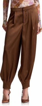 Avec Les Filles Pleated Balloon Pants