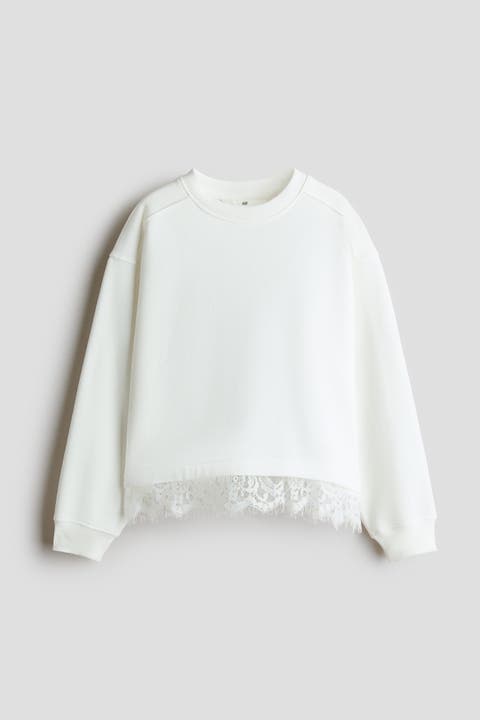 Lace-trimmed Sweatshirt