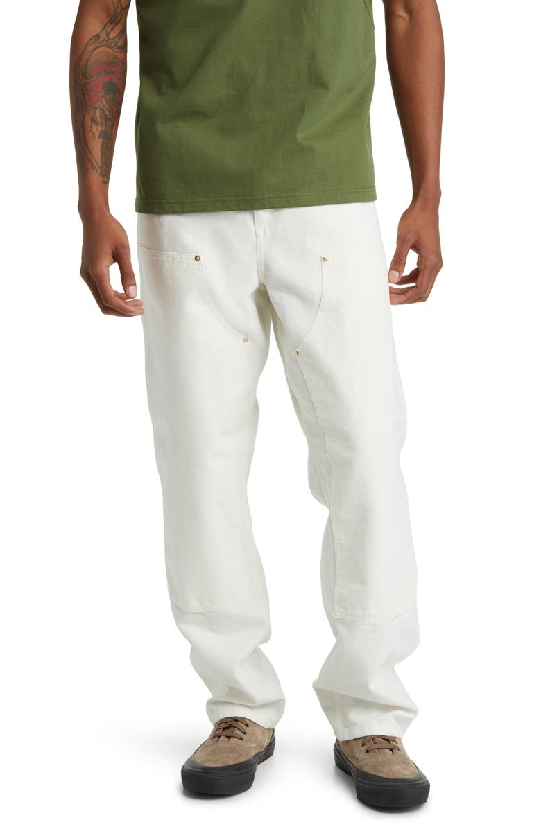 Carhartt Work In Progress Double Knee Pants, Main, color, Wax Stone Washed
