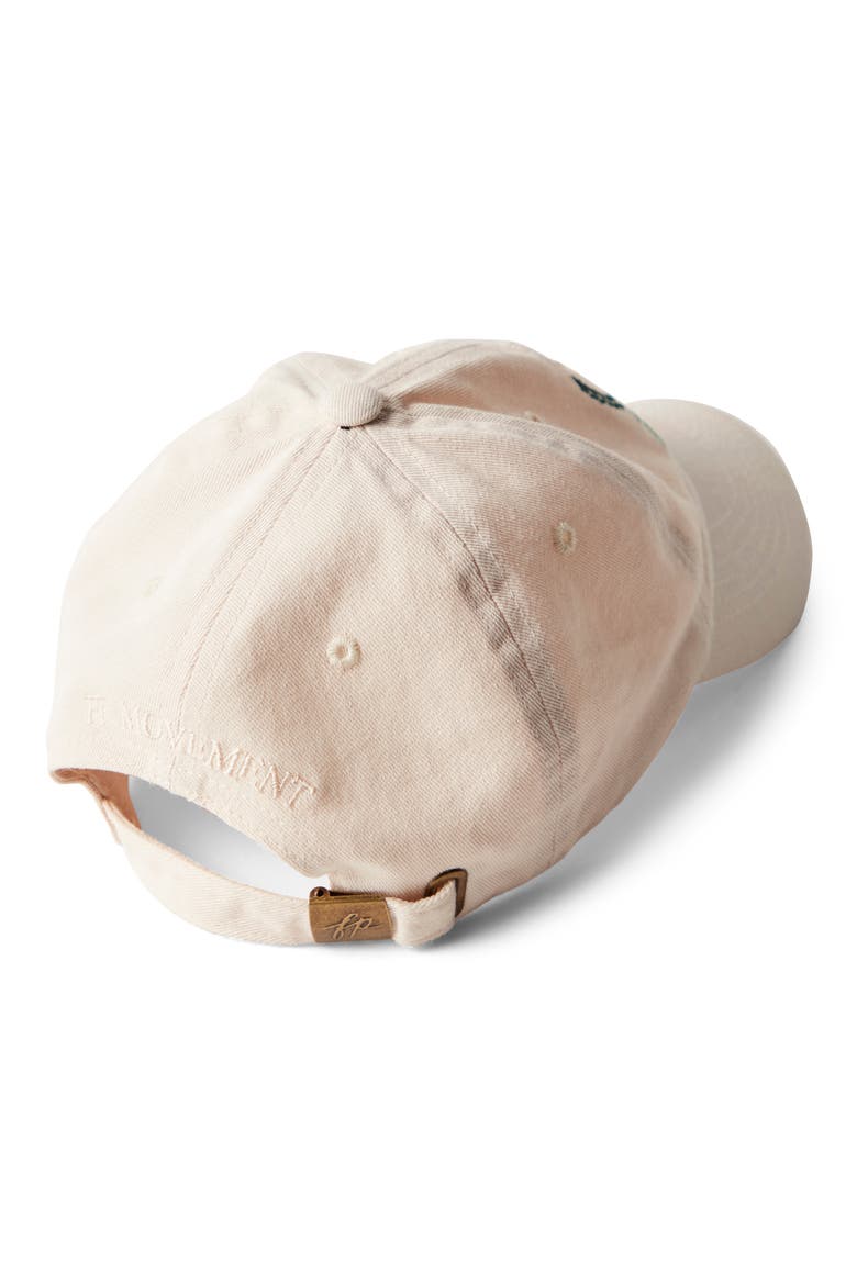 FP Movement Court & Club Embroidered Logo Baseball Hat, Alternate, color, IVORY WASH