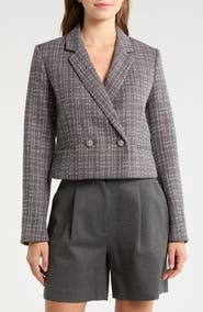 rag & bone Elvy Crop Tweed Blazer