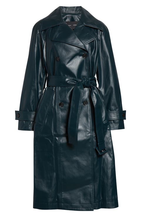 Benedetta Coated Cotton Trench Coat