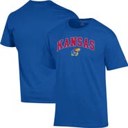 Champion Men's Champion Royal Kansas Jayhawks Arch Over Logo T-Shirt