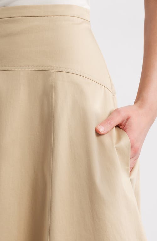 Hugo Boss Boss Velaurena A-line Skirt In Light Beige